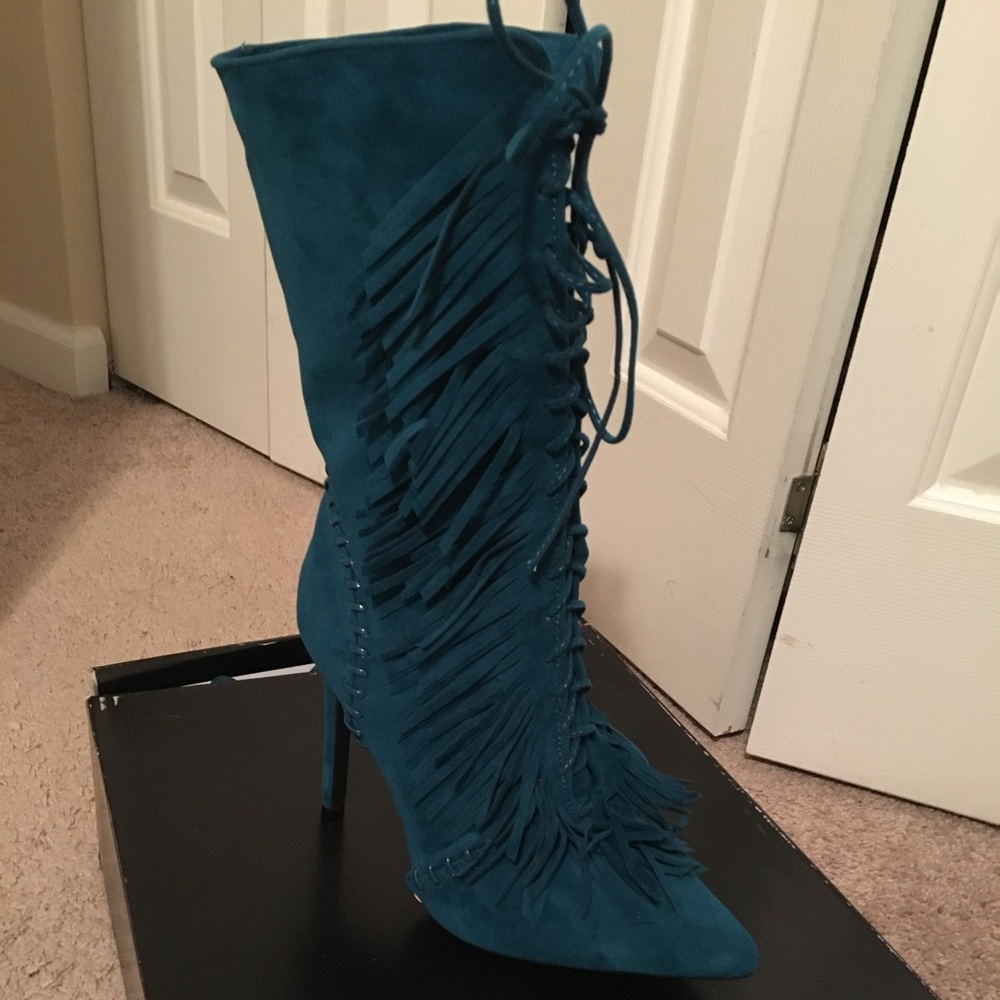 Women Boots- Turquoise (Sz 8.5)